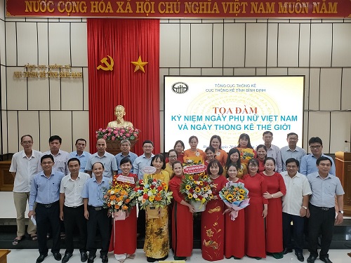 Công đoàn Cục Thống kê tỉnh Bình Định tổ chức Tọa đàm kỷ niệm Ngày Phụ nữ Việt Nam và Ngày Thống kê Thế giới